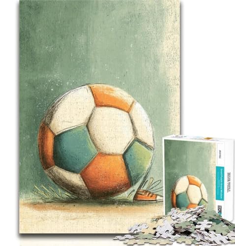 Puzzles für Teenager, Fußball-Sport-Puzzles, 1000 Teile, für Teenager, Geschenke, Lernspielzeug, einzigartige Heimdekoration und Geschenke, 50x75cm Puzzles für Teenager, Fußball-Sport-Puzzles, 1000 Teile, für Teenager, Geschenke, Lernspielzeug, einzigartige Heimdekoration und Geschenke, 50x75cm von GOIUYTGM