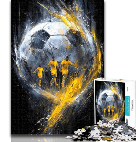 Puzzles für Teenager, Fußball-Sport-Puzzles für Teenager, 1000, Spielzeug, Lernspiele, Stressabbau, Wunschliste mit Weihnachtsmann, 26x38cm von GOIUYTGM