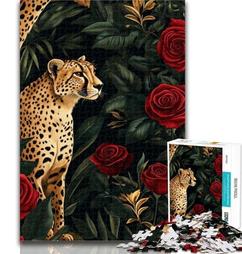 Puzzles für Teenager, Gepard, 1000 Teile, Puzzle für Teenager, Spielzeug, Lernspiele, stressabbauende Wanddekoration, 50x75cm von GOIUYTGM