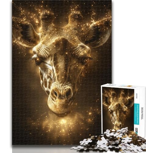 Puzzles für Teenager, Giraffen-Teenager-Puzzle, für Lernspiele, Herausforderungsspielzeug, als Geschenk für die ganze Familie, 26x38cm von GOIUYTGM