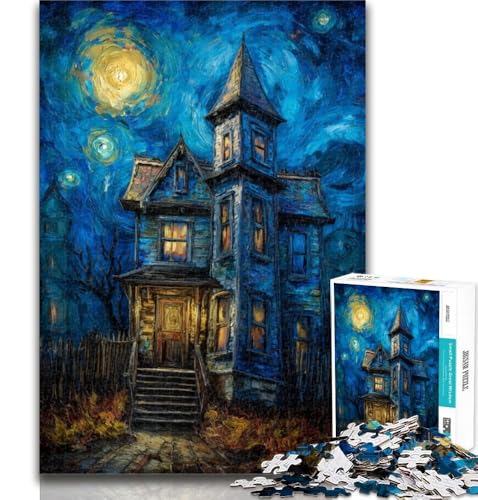 Puzzles für Teenager, Halloween-Skelettlandschaft, Puzzles für Erwachsene, Lernspiele, Heimdekoration, Geschenk für die ganze Familie, 26x38cm von GOIUYTGM