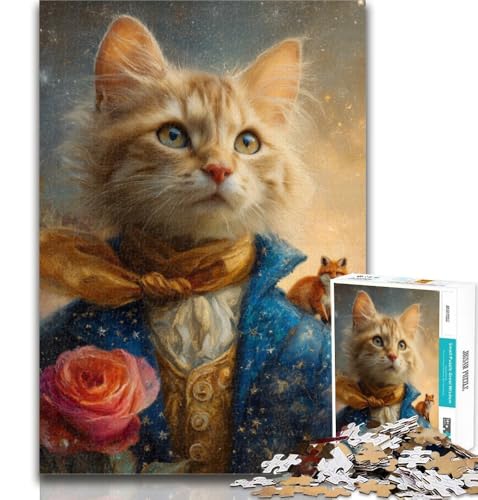 Puzzles für Teenager, Hund „Der kleine Prinz“, Puzzles für Erwachsene, 1000 Teile, Spielzeug, Lernspiele, Stressabbau, Stärkung der Liebe zwischen Paaren, 50x75cm von GOIUYTGM