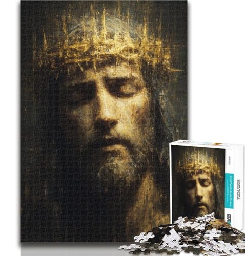Puzzles für Teenager, Jesus-Puzzles für Erwachsene, Lernspiele, Heimdekoration, Geschenk für die ganze Familie, 50x75cm von GOIUYTGM
