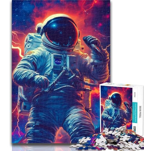 Puzzles für Teenager, Musik, Astronauten-Puzzles für Erwachsene, 1000, Spielzeug, Lernspiele, Stressabbau, Wunschliste mit Weihnachtsmann, 26x38cm von GOIUYTGM