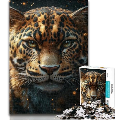 Puzzles für Teenager, Tierleoparden-Puzzles für Erwachsene, Lernspiele, Heimdekoration, Geschenk für die ganze Familie, 50x75cm von GOIUYTGM