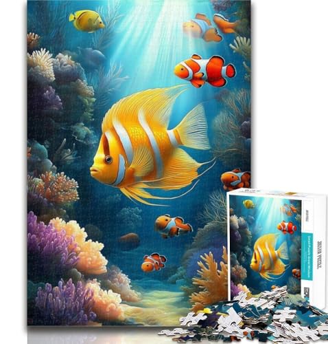 Puzzles für Teenager, Unterwasserfisch-Puzzles für Erwachsene, Lernspiele, Heimdekoration, Geschenk für die ganze Familie, 50x75cm Puzzles für Teenager, Unterwasserfisch-Puzzles für Erwachsene, Lernspiele, Heimdekoration, Geschenk für die ganze Familie, 50x75cm von GOIUYTGM
