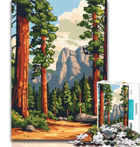 Puzzles für Teenager, Yosemite-Nationalpark, 1000-teiliges Puzzle für Erwachsene und Teenager, Wichtelgeschenke für Kinder ab 14 Jahren, 75x50cm von GOIUYTGM