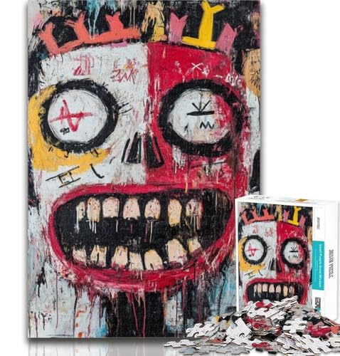 Puzzles im Basquiat-Stil, 1000 Teile, für Teenager, Lernspielzeug, Familienspiele, Geburtstagsgeschenk, Geschenke, 50x75cm von GOIUYTGM