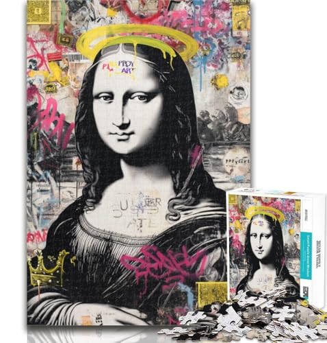 Puzzles mit 1000 Teilen für Teenager, Mona Lisa ist EIN lustiges Teenager-Puzzle, Quizspiel, Wanddekoration, einzigartige Geburtstags, 26x38cm Puzzles mit 1000 Teilen für Teenager, Mona Lisa ist EIN lustiges Teenager-Puzzle, Quizspiel, Wanddekoration, einzigartige Geburtstags, 26x38cm von GOIUYTGM