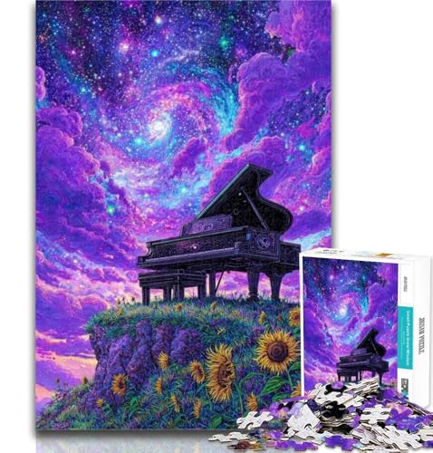 Teenager Jigsaw Dream Piano 1000-teiliges Puzzle für Teenager, Lernspielzeug, einzigartige Heimdekoration und Geschenke, 50x75cm von GOIUYTGM