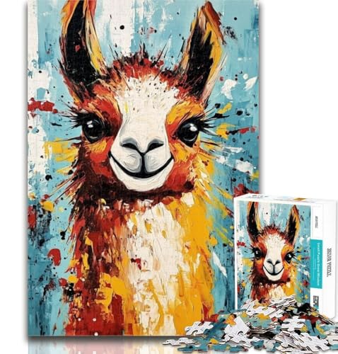 Teenager-Puzzle, Alpaka-Puzzle, 1000 Teile, für Teenager, Spielzeug, Lernspiele, Stressabbau, tolle Geschenke und Spielzeuge, 50x75cm von GOIUYTGM