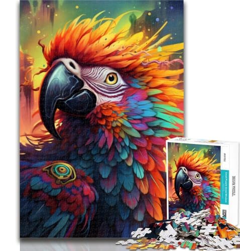 Teenager-Puzzle, Art-Papagei, 1000 Teile, Puzzle für Erwachsene und Jugendliche, Lernspielzeug, ganze Familie, 26x38cm Teenager-Puzzle, Art-Papagei, 1000 Teile, Puzzle für Erwachsene und Jugendliche, Lernspielzeug, ganze Familie, 26x38cm von GOIUYTGM