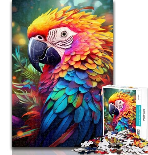 Teenager-Puzzle, Art-Papagei, 1000 Teile, Puzzle für Erwachsene und Jugendliche, Lernspielzeug, ganze Familie, 75x50cm Teenager-Puzzle, Art-Papagei, 1000 Teile, Puzzle für Erwachsene und Jugendliche, Lernspielzeug, ganze Familie, 75x50cm von GOIUYTGM