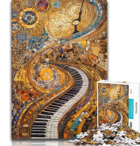 Teenager-Puzzle, Art Piano-Puzzle für Erwachsene, 1000 Teile, ganze Familie ab 14 Jahren, 50x75cm von GOIUYTGM