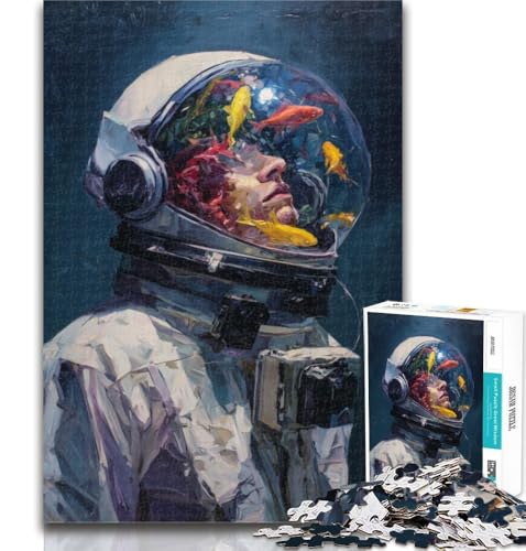Teenager-Puzzle, Astronauten-Puzzle, 1000 Teile, für Teenager, Spielzeug, Lernspiele, Stressabbau, tolle Geschenke und Spielzeuge, 50x75cm von GOIUYTGM