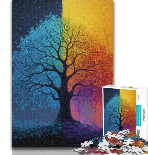 Teenager-Puzzle, Baum des Lebens, 1000 Teile, für Erwachsene, anspruchsvolles Spiel und Familienspiel, Wichtelgeschenke, 50x75cm von GOIUYTGM