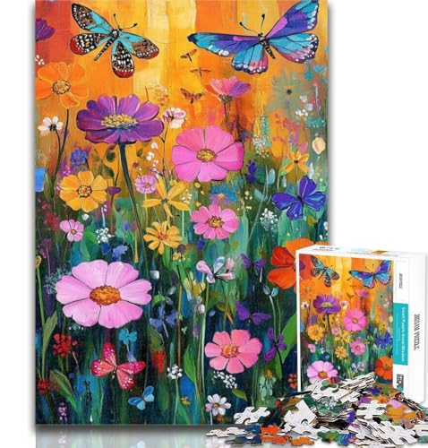 Teenager-Puzzle, Blumen-Ölgemälde, 1000 Teile, für Erwachsene, anspruchsvolles Spiel und Familienspiel, Wichtelgeschenke, 50x75cm Teenager-Puzzle, Blumen-Ölgemälde, 1000 Teile, für Erwachsene, anspruchsvolles Spiel und Familienspiel, Wichtelgeschenke, 50x75cm von GOIUYTGM
