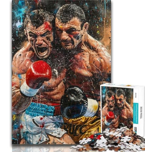 Teenager-Puzzle, Boxer-Puzzle, 1000 Teile, für Teenager, Spielzeug, Lernspiele, Stressabbau, tolle Geschenke und Spielzeuge, 50x75cm Teenager-Puzzle, Boxer-Puzzle, 1000 Teile, für Teenager, Spielzeug, Lernspiele, Stressabbau, tolle Geschenke und Spielzeuge, 50x75cm von GOIUYTGM