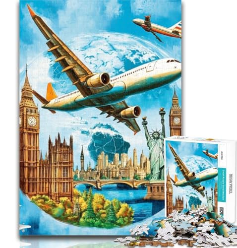 Teenager-Puzzle, Farbflugzeug-Puzzle, 1000 Teile, für Teenager, Spielzeug, Lernspiele, Stressabbau, einzigartige Heimdekoration und Geschenke, 50x75cm Teenager-Puzzle, Farbflugzeug-Puzzle, 1000 Teile, für Teenager, Spielzeug, Lernspiele, Stressabbau, einzigartige Heimdekoration und Geschenke, 50x75cm von GOIUYTGM