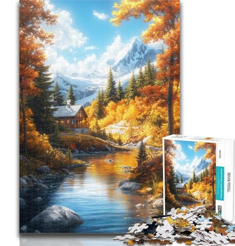 Teenager-Puzzle, Herbstlandschaft, Puzzle für Erwachsene, 1000 Teile, pädagogisches Spielzeug zum Stressabbau, tolle Geschenke und Spielzeuge, 50x75cm Teenager-Puzzle, Herbstlandschaft, Puzzle für Erwachsene, 1000 Teile, pädagogisches Spielzeug zum Stressabbau, tolle Geschenke und Spielzeuge, 50x75cm von GOIUYTGM