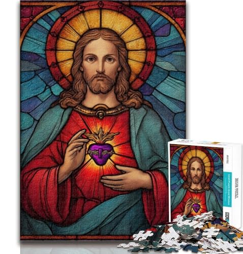 Teenager-Puzzle, Jesus-Kunst, 1000 Teile, für Erwachsene, anspruchsvolles Spiel und Familienspiel, Wichtelgeschenke, 50x75cm von GOIUYTGM