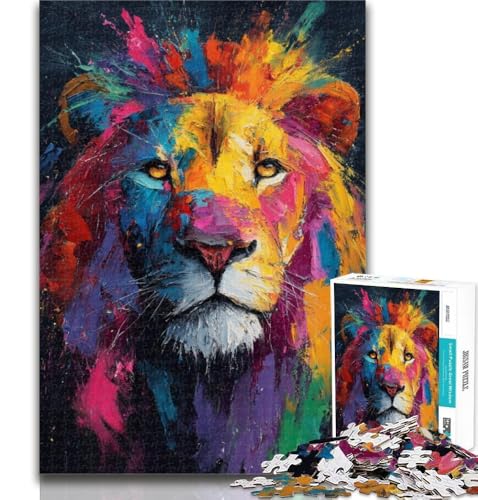 Teenager-Puzzle, Löwenporträt, 1000 Teile, ganze Familie, für Kinder ab 14 Jahren, 50x75cm Teenager-Puzzle, Löwenporträt, 1000 Teile, ganze Familie, für Kinder ab 14 Jahren, 50x75cm von GOIUYTGM