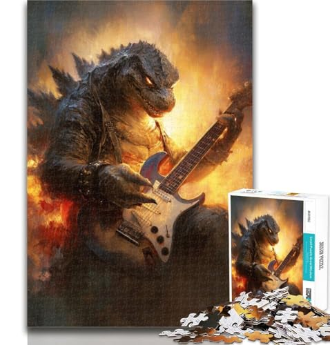 Teenager-Puzzle, Monster spielt Gitarre, 1000 Teile, Puzzle für Erwachsene und Jugendliche, entspannendes intellektuelles Lernspielzeug, Geburtstagsgeschenk, Geschenke, 50x75cm Teenager-Puzzle, Monster spielt Gitarre, 1000 Teile, Puzzle für Erwachsene und Jugendliche, entspannendes intellektuelles Lernspielzeug, Geburtstagsgeschenk, Geschenke, 50x75cm von GOIUYTGM