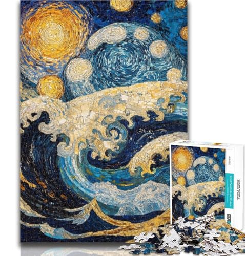 Teenager-Puzzle, Ozeanwellen, 1000 Teile, für Teenager, Spielzeug, Lernspiele, Stressabbau, tolle Geschenke und Spielzeuge, 50x75cm von GOIUYTGM