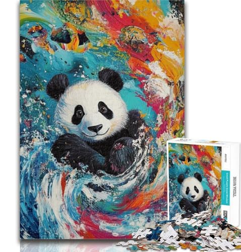 Teenager-Puzzle, Panda-Malpuzzle, 1000 Teile für Erwachsene, Spielzeug, Lernspiele, Stressabbau, tolle Geschenke und Spielzeuge, 50x75cm von GOIUYTGM