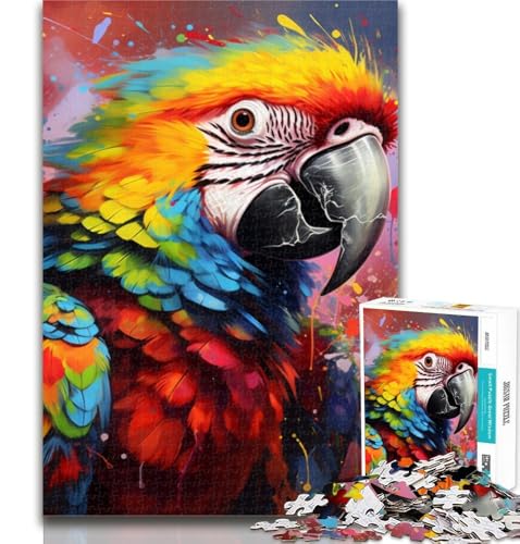 Teenager-Puzzle, Papagei, 1000 Teile, für Erwachsene, Familienspiel, Stressabbau, schwierige Herausforderung, tolle Geschenke und Spielzeuge, 26x38cm Teenager-Puzzle, Papagei, 1000 Teile, für Erwachsene, Familienspiel, Stressabbau, schwierige Herausforderung, tolle Geschenke und Spielzeuge, 26x38cm von GOIUYTGM