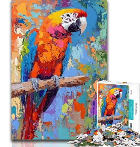 Teenager-Puzzle, Papagei-Ölgemälde, 1000 Teile, ganze Familie für Kinder und Jugendliche ab 14 Jahren, 26x38cm Teenager-Puzzle, Papagei-Ölgemälde, 1000 Teile, ganze Familie für Kinder und Jugendliche ab 14 Jahren, 26x38cm von GOIUYTGM