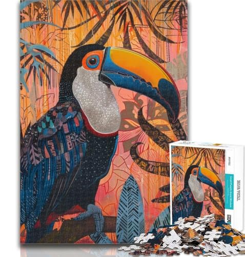 Teenager-Puzzle, Regenwald-Papagei, 1000 Teile, für Erwachsene, anspruchsvolles Spiel und Familienspiel, Wichtelgeschenke, 26x38cm Teenager-Puzzle, Regenwald-Papagei, 1000 Teile, für Erwachsene, anspruchsvolles Spiel und Familienspiel, Wichtelgeschenke, 26x38cm von GOIUYTGM