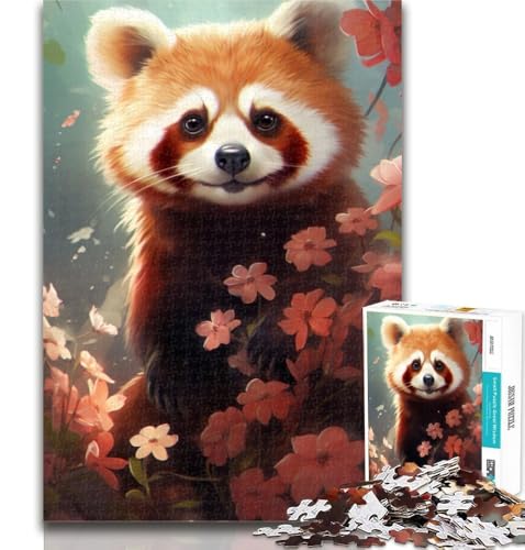Teenager-Puzzle, Roter Panda, Mal-Puzzle, 1000 Teile für Erwachsene, Lernspiele, Heimdekoration, Künstlersammlung, bildende Kunst, 50x75cm Teenager-Puzzle, Roter Panda, Mal-Puzzle, 1000 Teile für Erwachsene, Lernspiele, Heimdekoration, Künstlersammlung, bildende Kunst, 50x75cm von GOIUYTGM