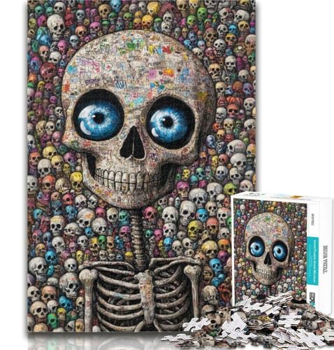 Teenager-Puzzle, Skelett-Puzzle, 1000 Teile, für Erwachsene, anspruchsvolles Spiel und Familienspiel, Wichtelgeschenke, 50x75cm von GOIUYTGM