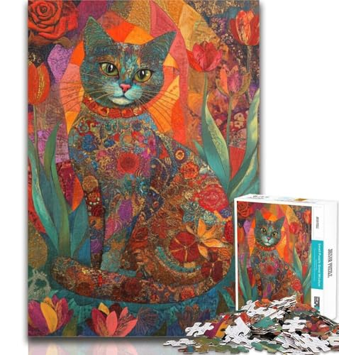 Teenager-Puzzle, Traumkatze, 1000 Teile, für Teenager, Spielzeug, Lernspiele, Stressabbau, tolle Geschenke und Spielzeuge, 26x38cm von GOIUYTGM