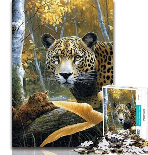 Teenager-Puzzle, Waldleopard, 1000 Teile, Puzzle, ganze Familie, für Kinder ab 14 Jahren, 50x75cm Teenager-Puzzle, Waldleopard, 1000 Teile, Puzzle, ganze Familie, für Kinder ab 14 Jahren, 50x75cm von GOIUYTGM