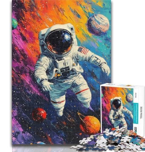 Teenager-Puzzle, Weltraum-Astronaut, 1000 Teile, ganze Familie, für Kinder ab 14 Jahren, 50x75cm von GOIUYTGM