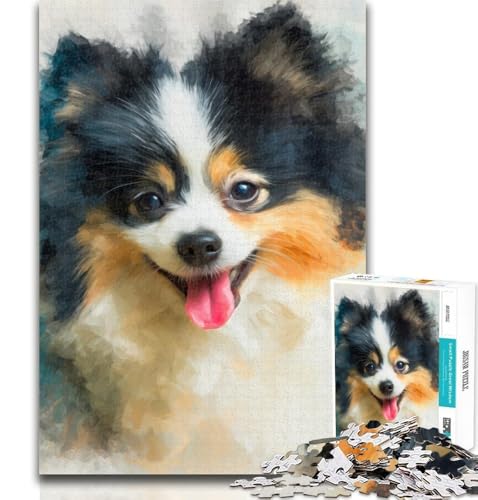 Teenager-Puzzle, Zwergspitz, für Erwachsene, 1000 Teile, ganze Familie, ab 14 Jahren, 26x38cm Teenager-Puzzle, Zwergspitz, für Erwachsene, 1000 Teile, ganze Familie, ab 14 Jahren, 26x38cm von GOIUYTGM