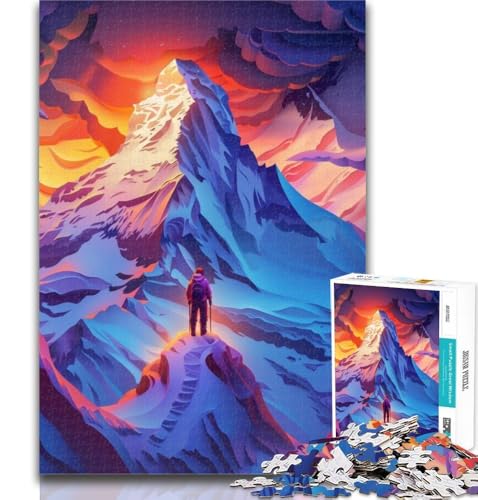 Teenager-Puzzle, farbenfrohe, wunderschöne Berge, 1000-teiliges Puzzle für Teenager, Lernspiel zum Geburtstag, Weihnachten für und ab 14 Jahren, 50x75cm Teenager-Puzzle, farbenfrohe, wunderschöne Berge, 1000-teiliges Puzzle für Teenager, Lernspiel zum Geburtstag, Weihnachten für und ab 14 Jahren, 50x75cm von GOIUYTGM