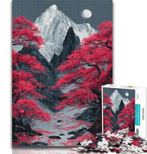 Teenager-Puzzle, japanische Landschaft, 1000 Teile, für Erwachsene, Spielzeug, Lernspiele, Stressabbau, tolle Geschenke und Spielzeuge, 26x38cm von GOIUYTGM