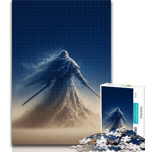 Teenager-Puzzle, mittelalterliche Ritter, 1000 Teile, Puzzle für Teenager und Erwachsene, Stressabbau, schwierige Herausforderung, stärkt die Liebe zwischen Paaren, 75x50cm von GOIUYTGM