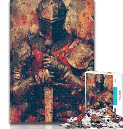 Teenager-Puzzle, mittelalterliche Ritter, 1000 Teile, für Teenager, Spielzeug, Lernspiele, Stressabbau, tolle Geschenke und Spielzeuge, 50x75cm von GOIUYTGM