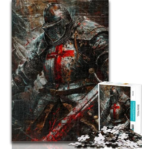 Teenager-Puzzle, mittelalterliche Ritter, 1000 Teile, für Teenager, Spielzeug, Lernspiele, Stressabbau, tolle Geschenke und Spielzeuge, 50x75cm von GOIUYTGM