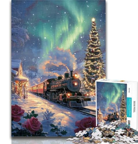 Teenager-Puzzle Aurora Train, 1000-teiliges Puzzle für Erwachsene und Teenager, Familienspiel zum Stressabbau, schwierige Herausforderung, Wichtelgeschenke, 50x75cm Teenager-Puzzle Aurora Train, 1000-teiliges Puzzle für Erwachsene und Teenager, Familienspiel zum Stressabbau, schwierige Herausforderung, Wichtelgeschenke, 50x75cm von GOIUYTGM