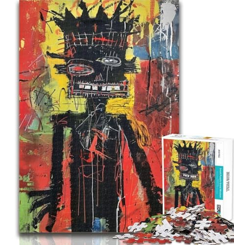 Teenager-Puzzle Basquiat Puzzle für Erwachsene 1000 Teile, pädagogisches Spielzeug zum Stressabbau, tolle Geschenke und Spielzeuge, 50x75cm von GOIUYTGM