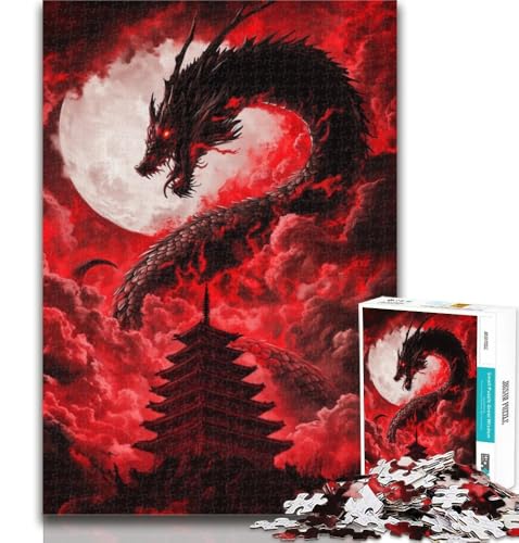 Teenager-Puzzle Blitztornado 1000 Teile für Erwachsene, anspruchsvolles Spiel und Familienspiel, Wichtelgeschenke, 26x38cm von GOIUYTGM