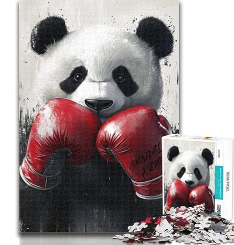 Teenager-Puzzle Boxer Panda Puzzle für Erwachsene, 1000 Teile, schwierig, mit vollständig ineinandergreifenden, zufällig geformten Teilen, für Kinder ab 14 Jahren, 26x38cm Teenager-Puzzle Boxer Panda Puzzle für Erwachsene, 1000 Teile, schwierig, mit vollständig ineinandergreifenden, zufällig geformten Teilen, für Kinder ab 14 Jahren, 26x38cm von GOIUYTGM