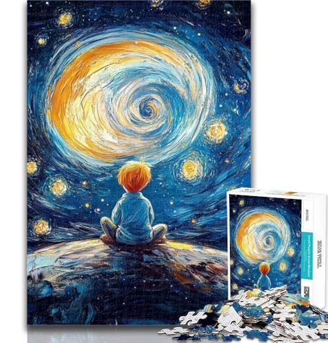 Teenager-Puzzle Der kleine Prinz des Nachthimmels, 1000 Teile, Puzzle für Teenager und Erwachsene, interessante Stressreduzierung, Eltern-Kind-Interaktion, 50x75cm von GOIUYTGM