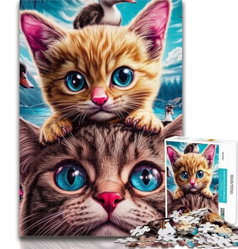 Teenager-Puzzle Katzen und Kätzchen für Erwachsene, 1000 Teile, ganze Familie ab 14 Jahren, 50x75cm Teenager-Puzzle Katzen und Kätzchen für Erwachsene, 1000 Teile, ganze Familie ab 14 Jahren, 50x75cm von GOIUYTGM