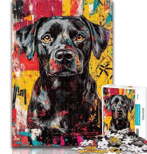 Teenager-Puzzle Labrador Puzzle 1000 Teile für Erwachsene, anspruchsvolles Spiel und Familienspiel Wichtelgeschenke 50x75cm von GOIUYTGM